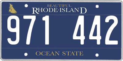 RI license plate 971442