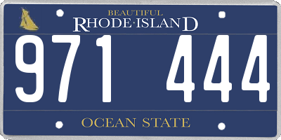 RI license plate 971444