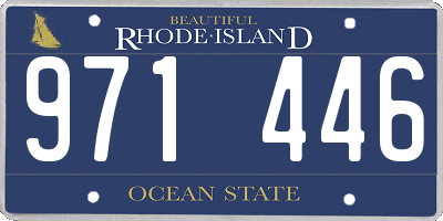 RI license plate 971446