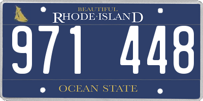 RI license plate 971448