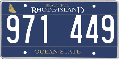 RI license plate 971449