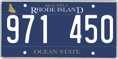 RI license plate 971450