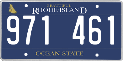 RI license plate 971461