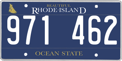 RI license plate 971462