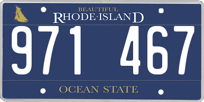 RI license plate 971467