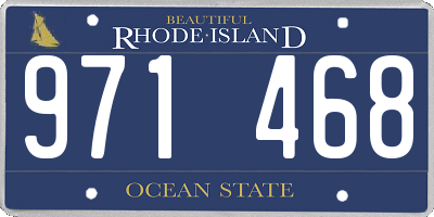 RI license plate 971468