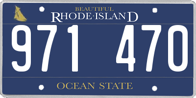 RI license plate 971470