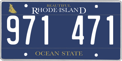 RI license plate 971471