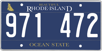 RI license plate 971472