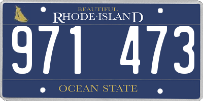 RI license plate 971473