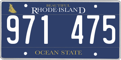 RI license plate 971475