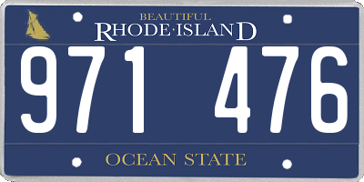 RI license plate 971476