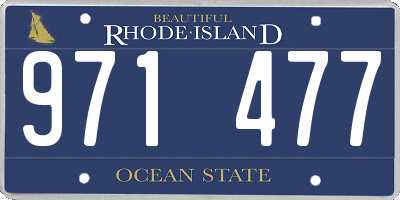 RI license plate 971477