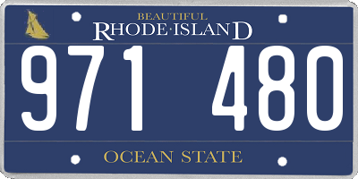 RI license plate 971480