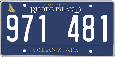 RI license plate 971481