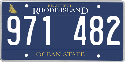 RI license plate 971482