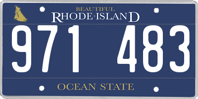 RI license plate 971483