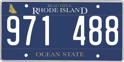 RI license plate 971488