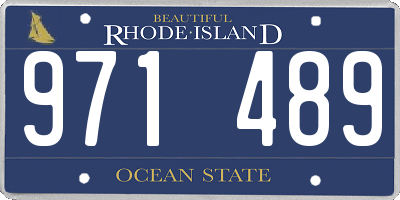 RI license plate 971489