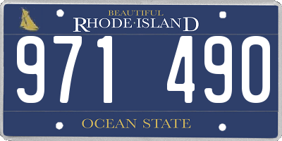 RI license plate 971490