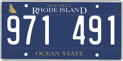 RI license plate 971491