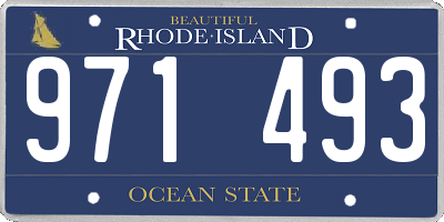 RI license plate 971493