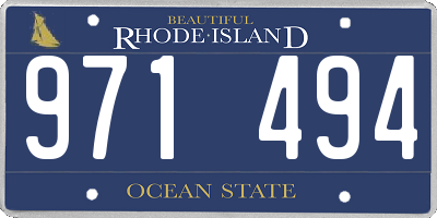 RI license plate 971494