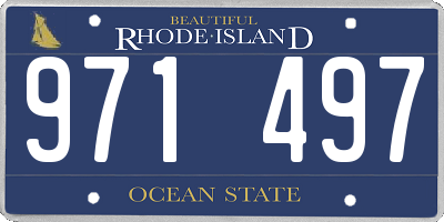 RI license plate 971497