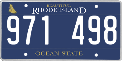 RI license plate 971498