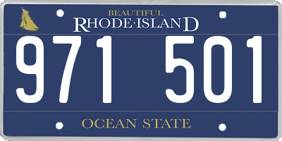 RI license plate 971501