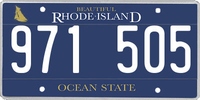 RI license plate 971505