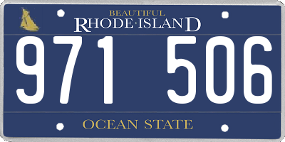 RI license plate 971506