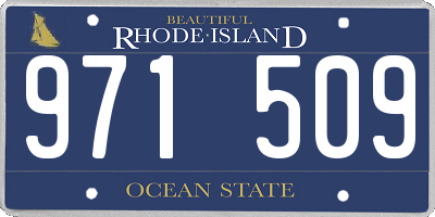 RI license plate 971509