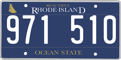 RI license plate 971510