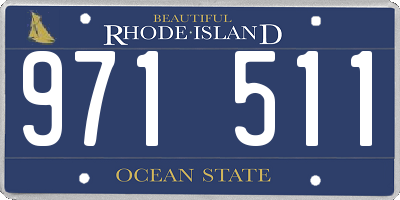 RI license plate 971511