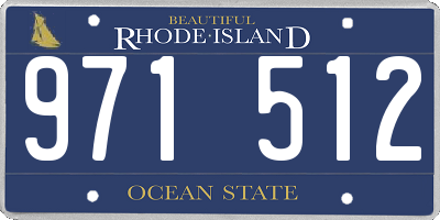 RI license plate 971512