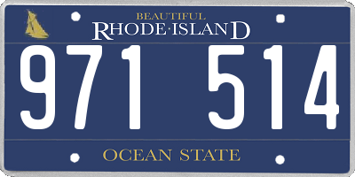 RI license plate 971514