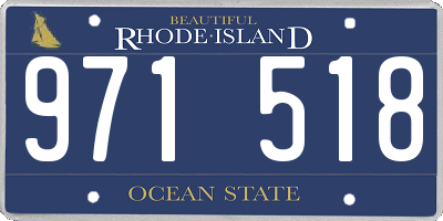 RI license plate 971518