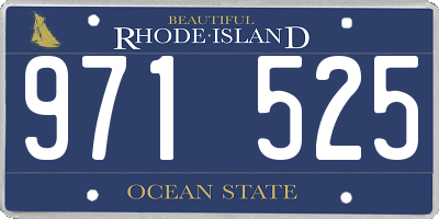 RI license plate 971525