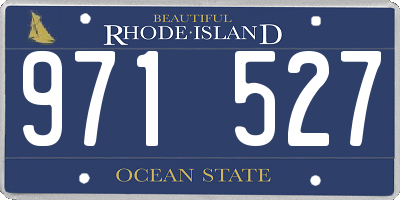 RI license plate 971527