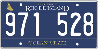 RI license plate 971528