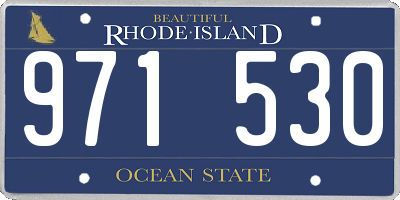 RI license plate 971530