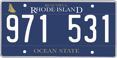 RI license plate 971531