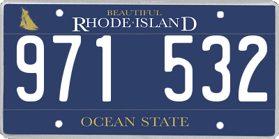 RI license plate 971532