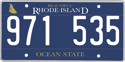 RI license plate 971535