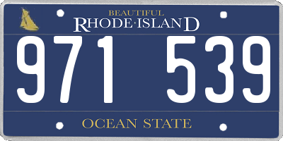 RI license plate 971539