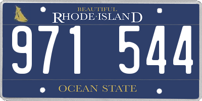 RI license plate 971544