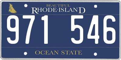 RI license plate 971546