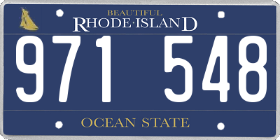 RI license plate 971548