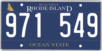 RI license plate 971549